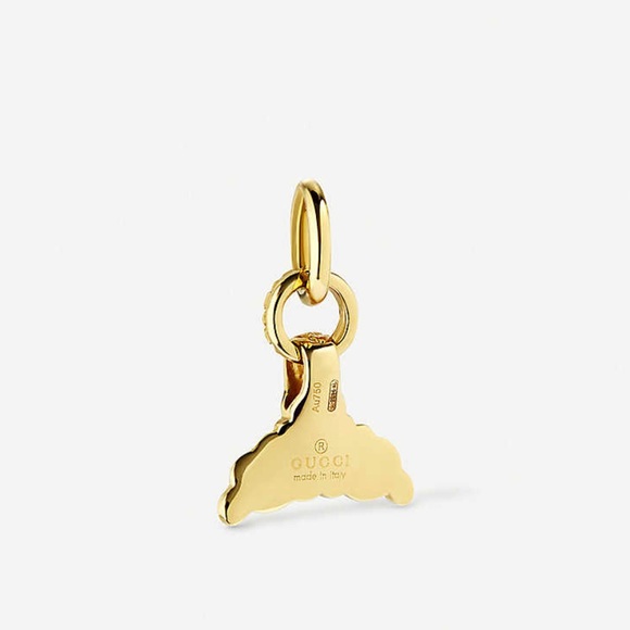 Gucci Tail Fin Charm In Yellow Gold NWT - Picture 13 of 13